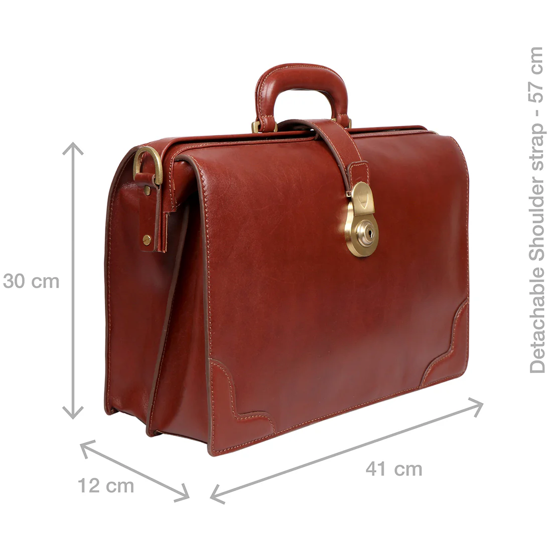 Retro 02 Tan Leather  Messenger Bag - Image 3
