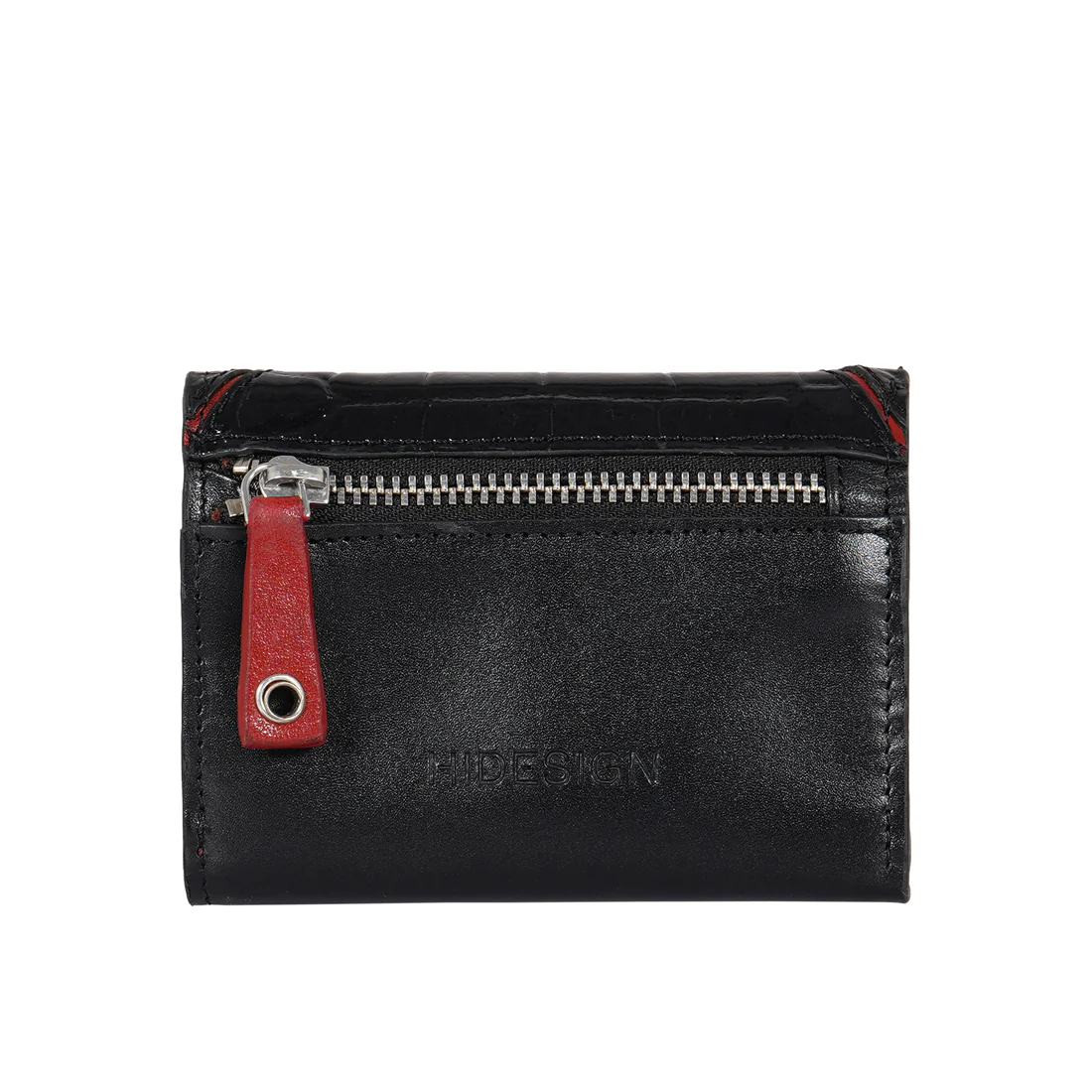 Rin Rin W1 Black Leather Trifold Wallet - Image 6