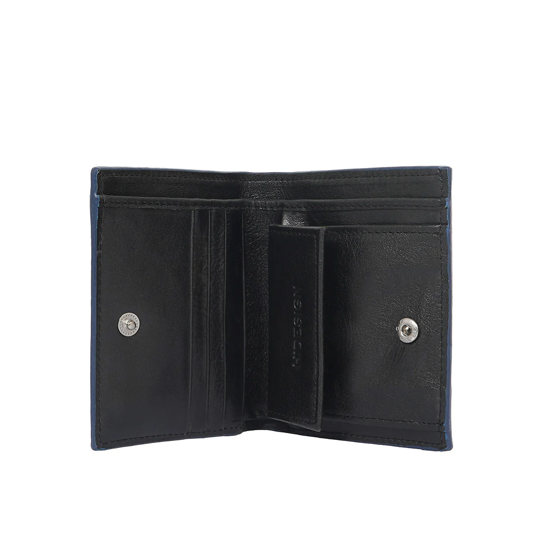 Ritz W1 Blue Leather Bi-Fold Wallet - Image 3