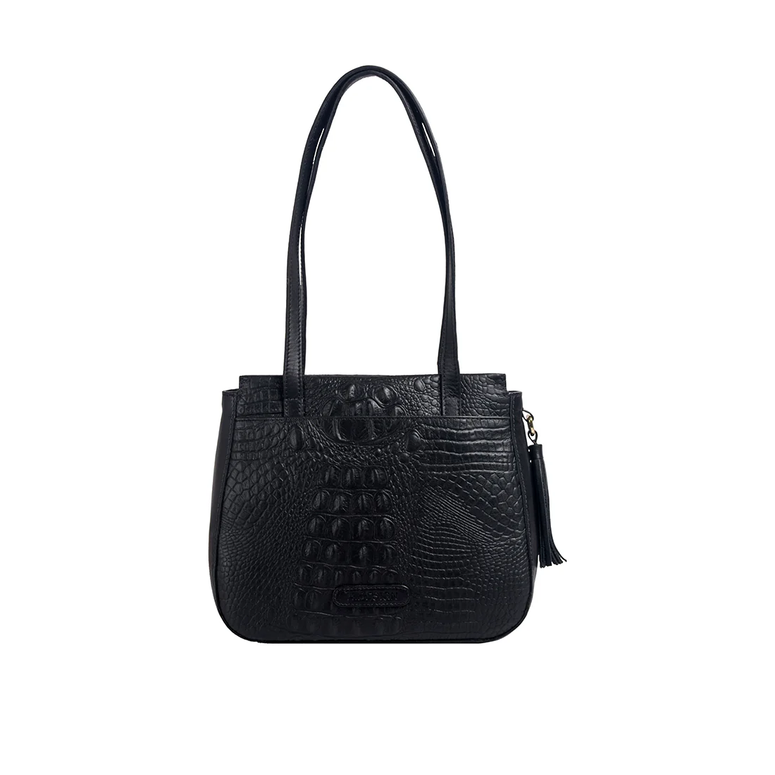 Rive Gauche 02 Black Leather Shoulder Bag - Image 3