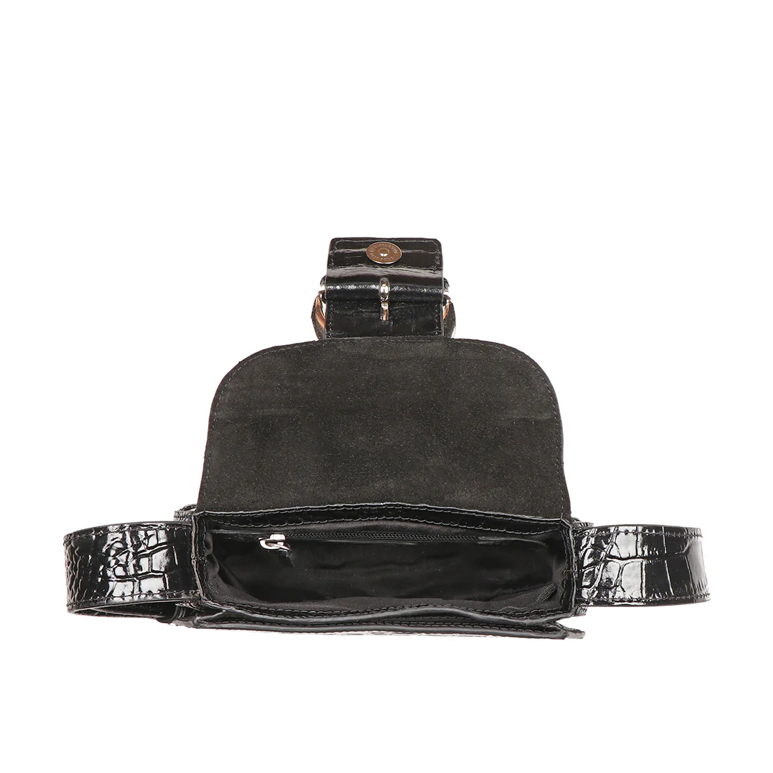 Rivoli Black Leather Shoulder Bag - Image 6