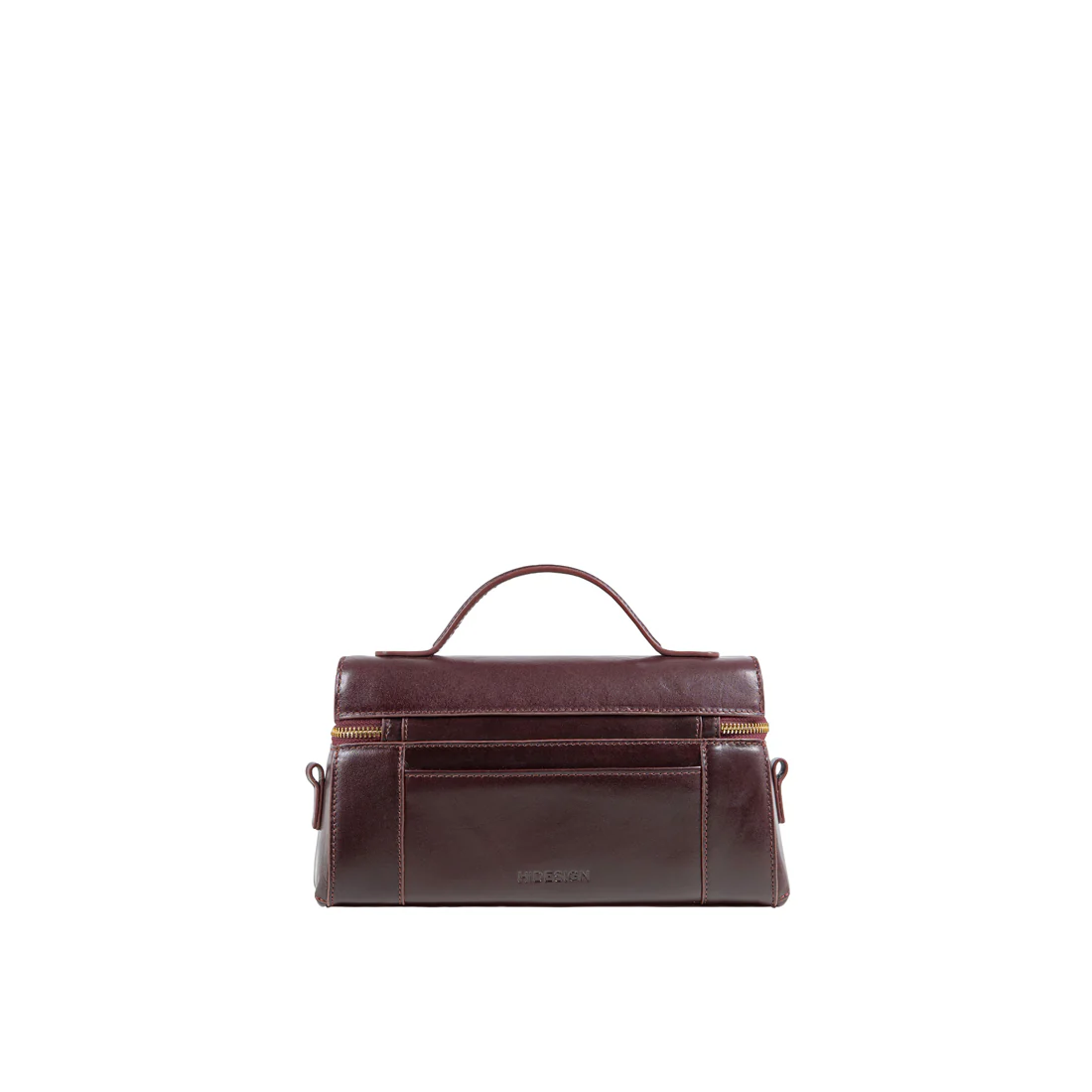 Rodos 01 Purple Leather Shoulder Bag - Image 5