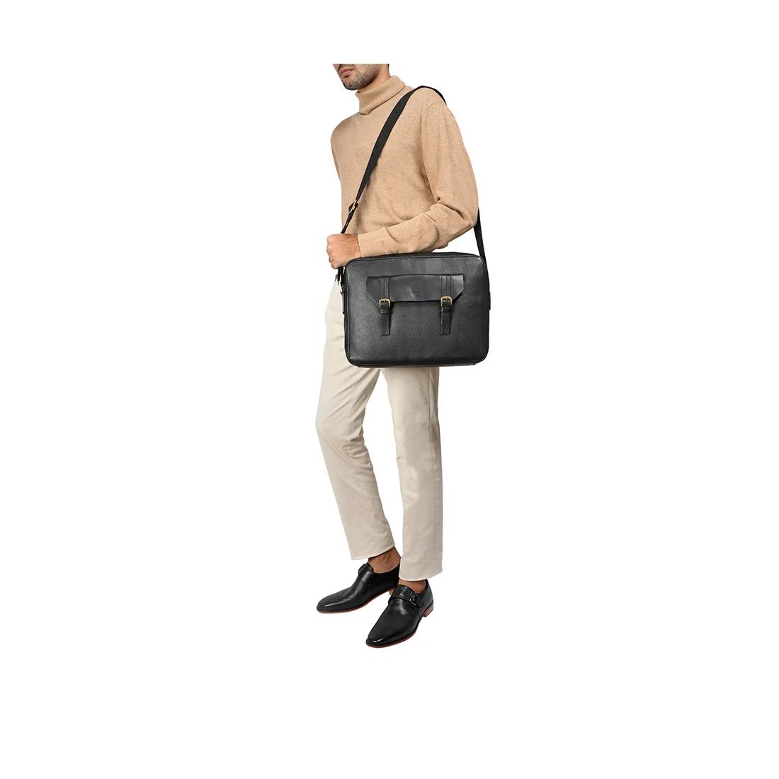 Ronaldo 02 Sb Black Leather  Crossbody - Image 2