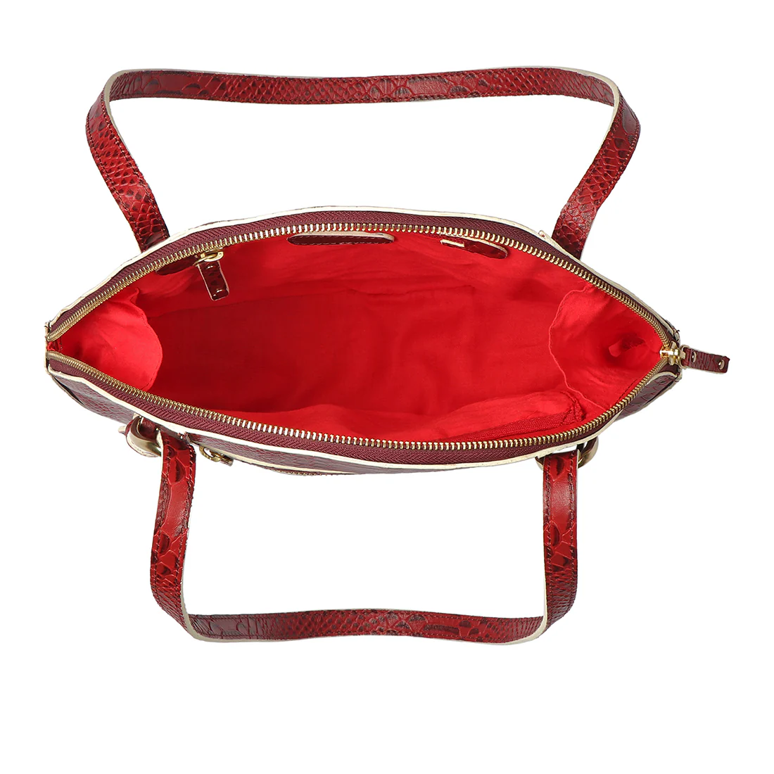 Rosa 01 Red Leather Shoulder Bag - Image 5