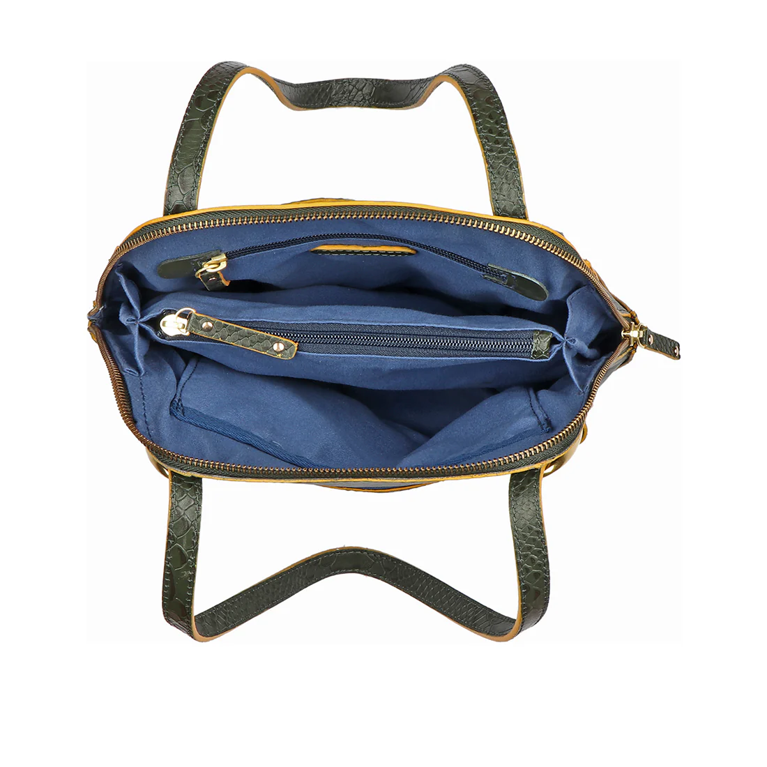 Rosa 02 Green Leather Shoulder Bag - Image 6