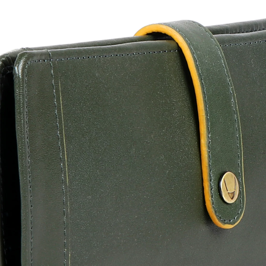 Rosa W1 Green Leather Bi-Fold Wallet - Image 4