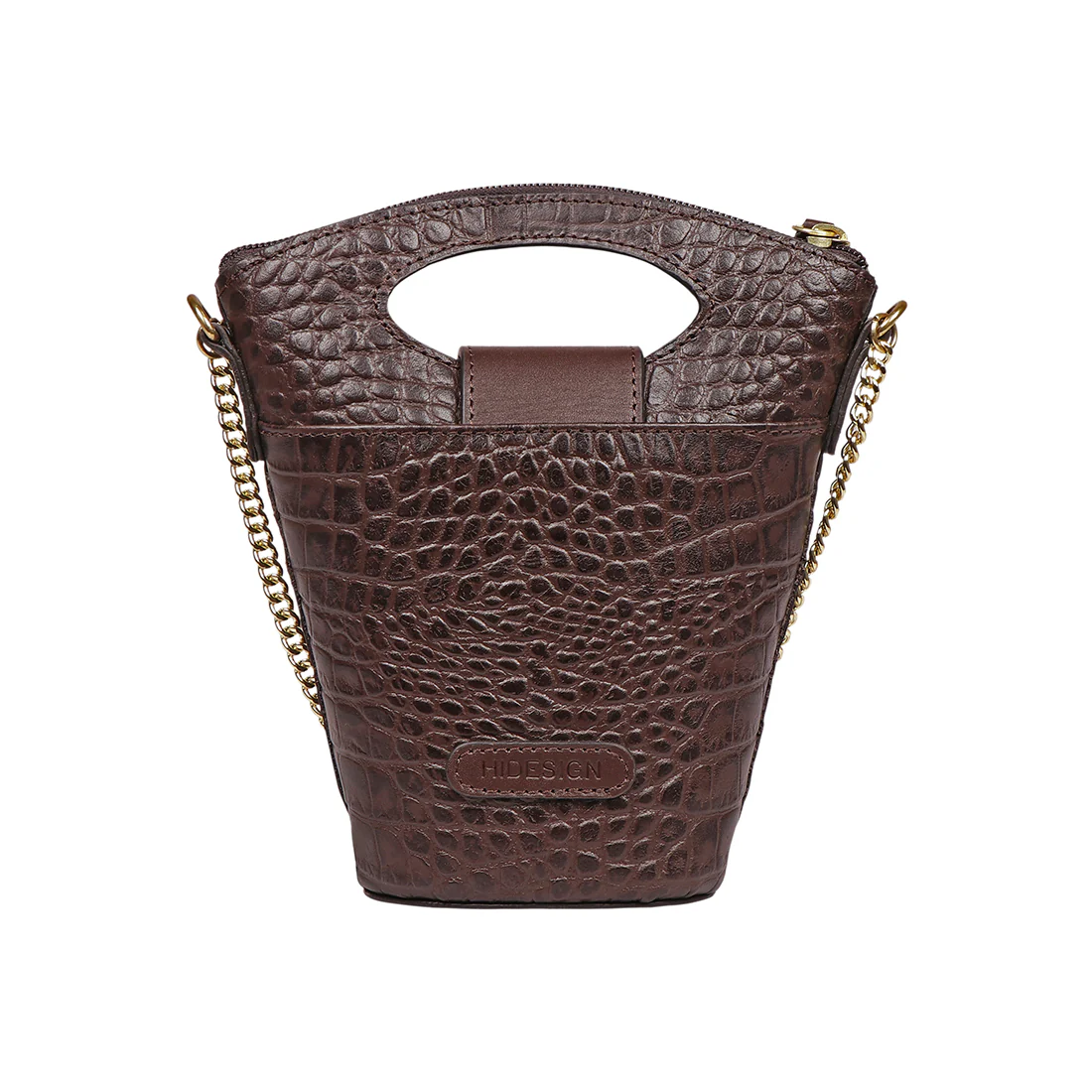 Rosario 03 Brown Leather Sling Bag - Image 4