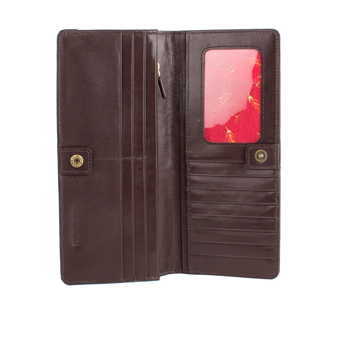 Rose W1 Brown Leather Bi-Fold Wallet - Image 3