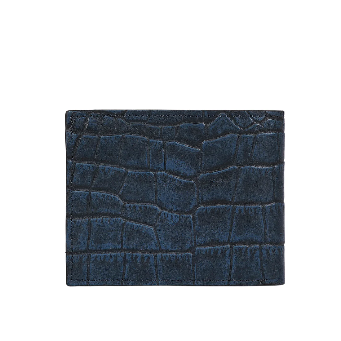 Rover W1 Blue Leather Bi-Fold Wallet - Image 3