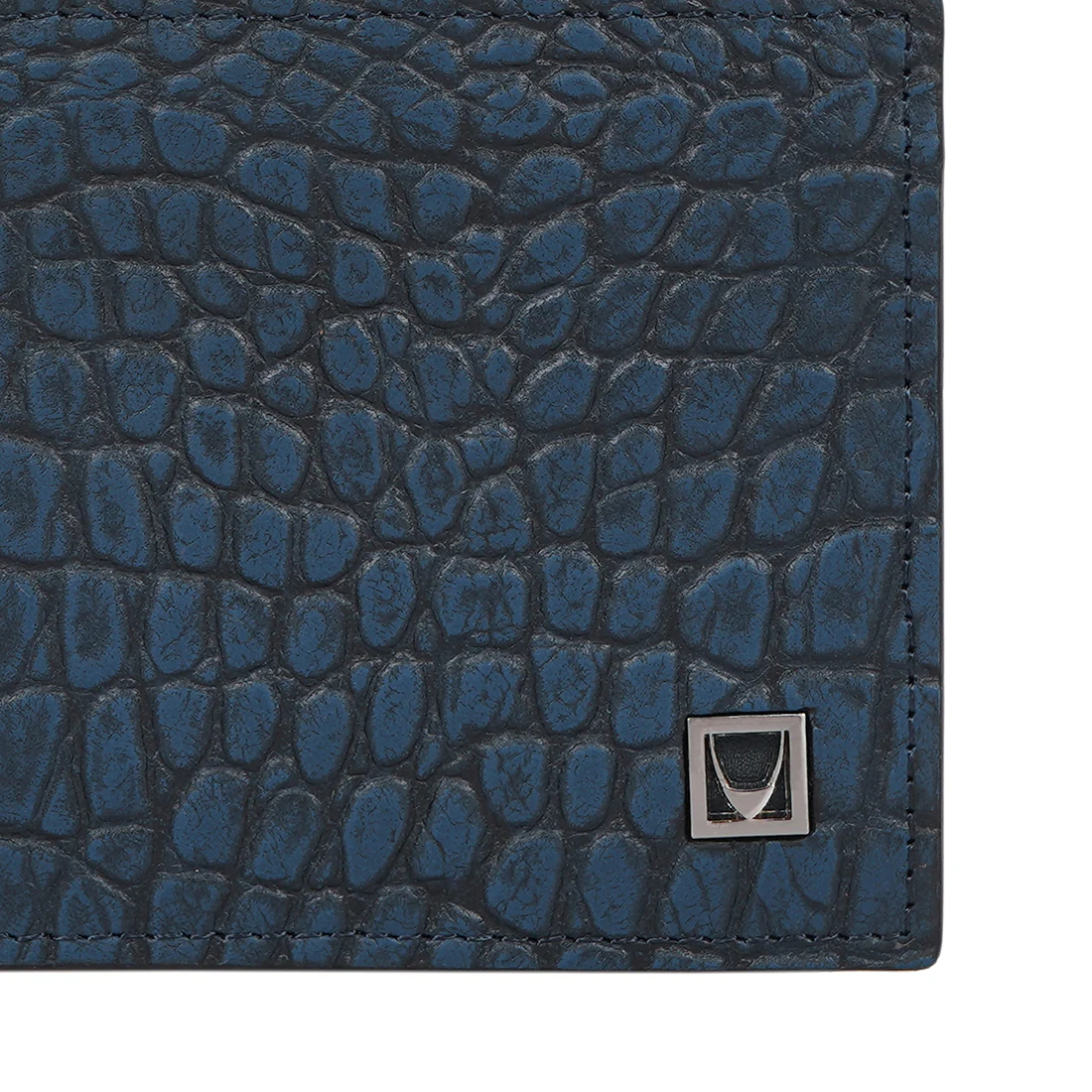 Rover W1 Blue Leather Bi-Fold Wallet - Image 6