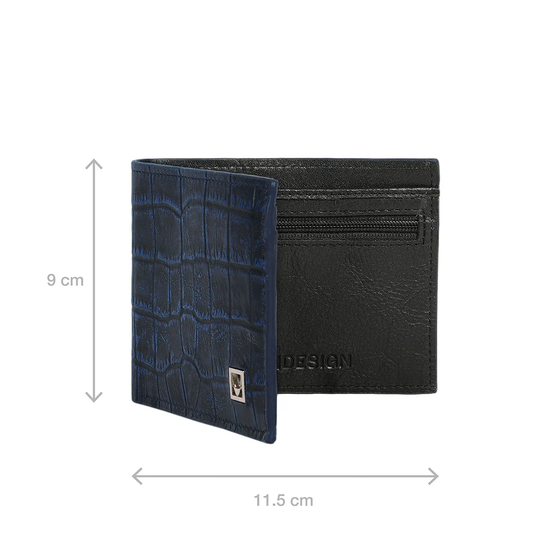 Rover W2 Blue Leather Bi-Fold Wallet - Image 6