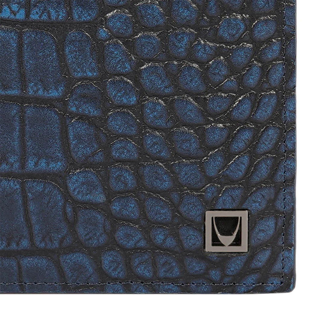 Rover W3 Blue Leather Bi-Fold Wallet - Image 7
