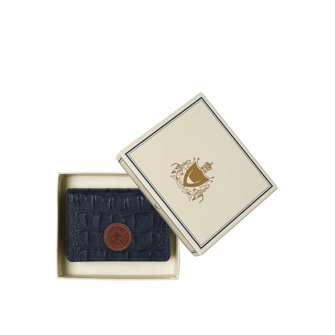 Rover W6 Blue Leather Card Holder - Image 7