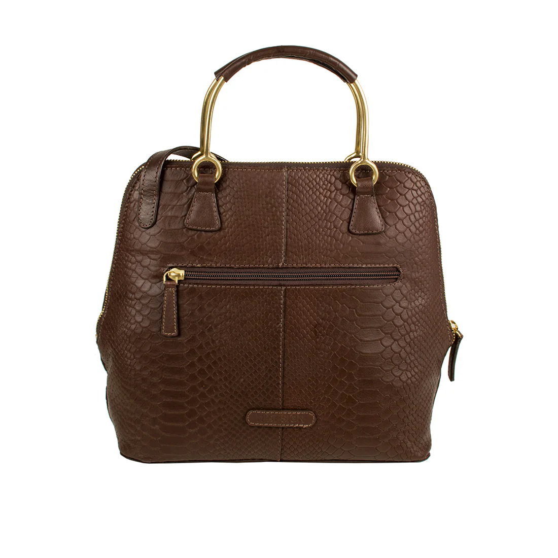 Royale 02 Brown Leather Satchel - Image 4