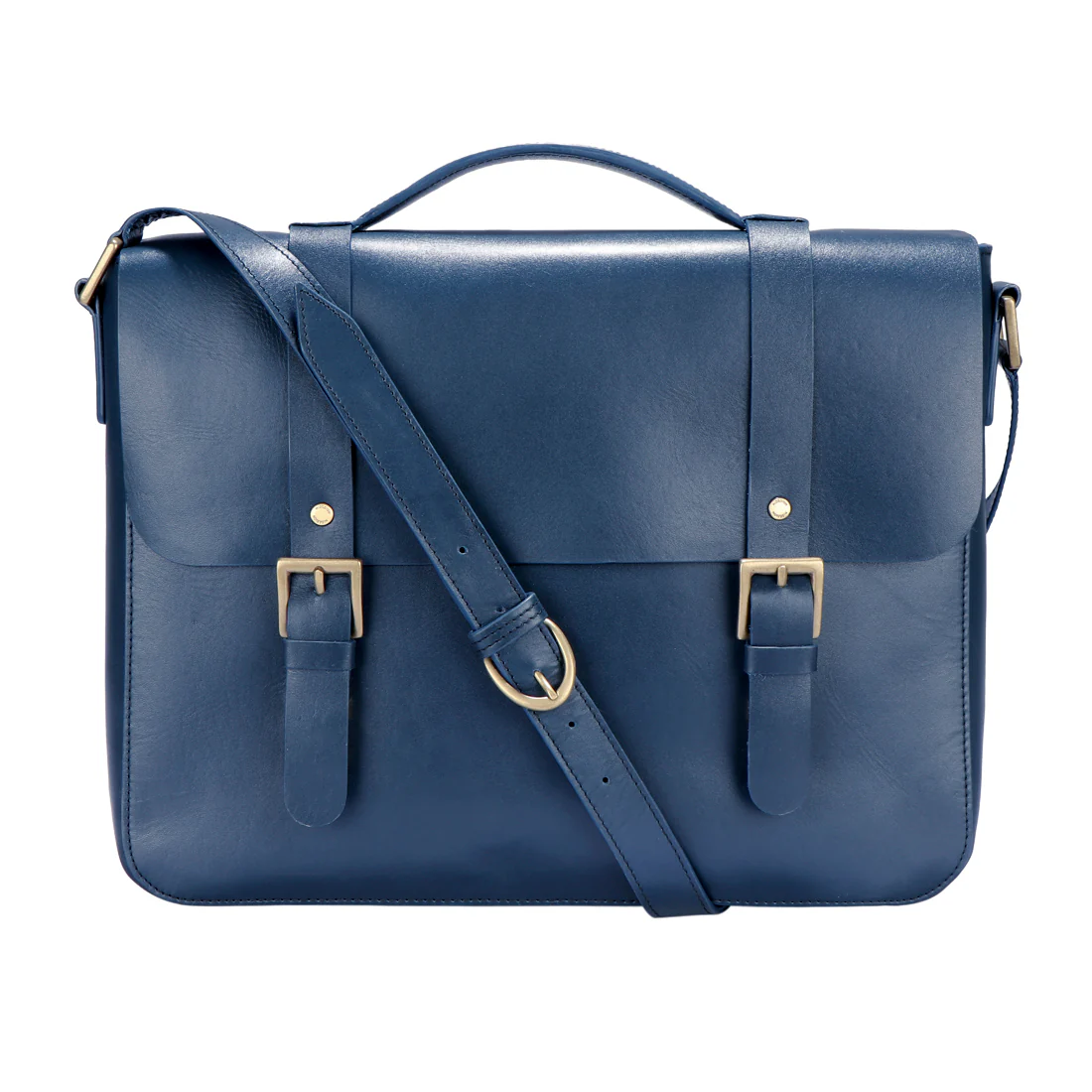 Russell 01 Blue Leather Briefcase