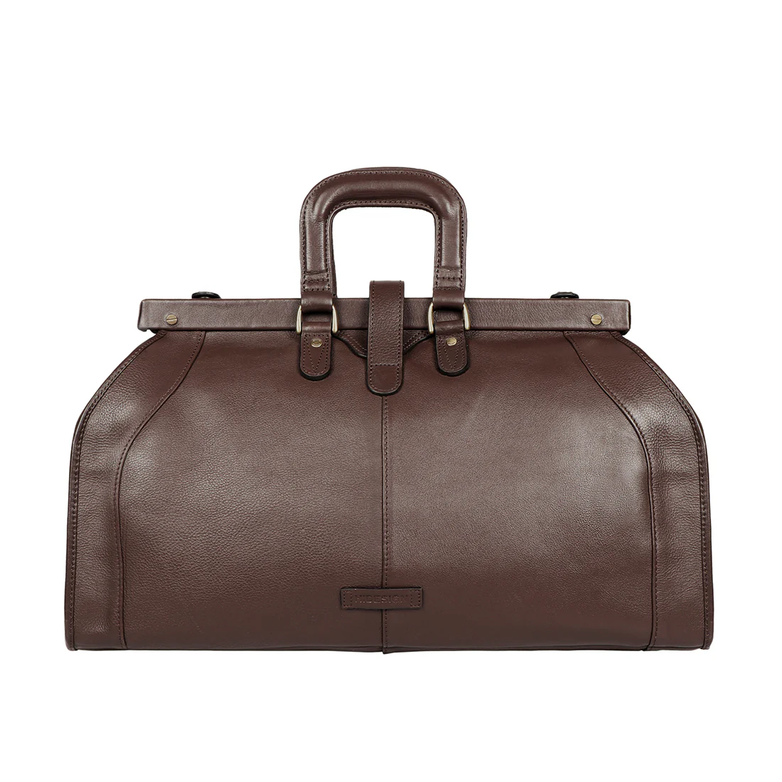 Safari Brown Leather Duffle Bag - Image 4