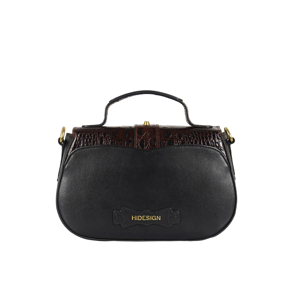Sakura - 01 Black Leather Shoulder Bag - Image 4