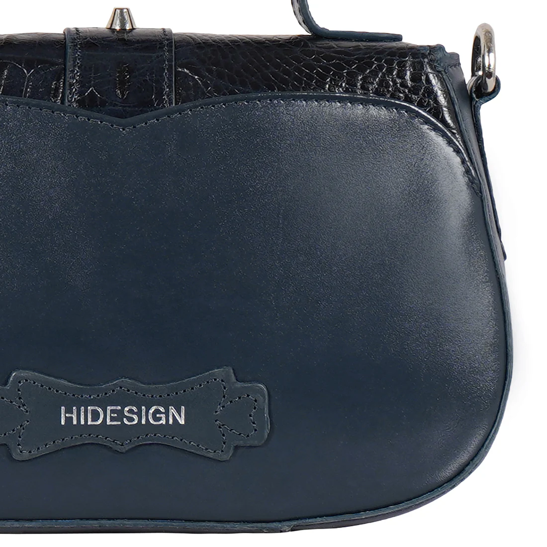 Sakura - 01 Blue Leather Shoulder Bag - Image 5