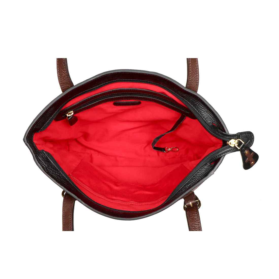 Sally Scull 01 Black Leather Tote Bag - Image 4