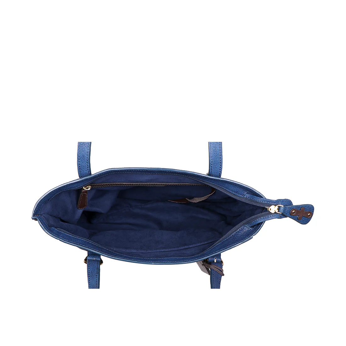 Sally Scull 01 Blue Leather Tote Bag - Image 5