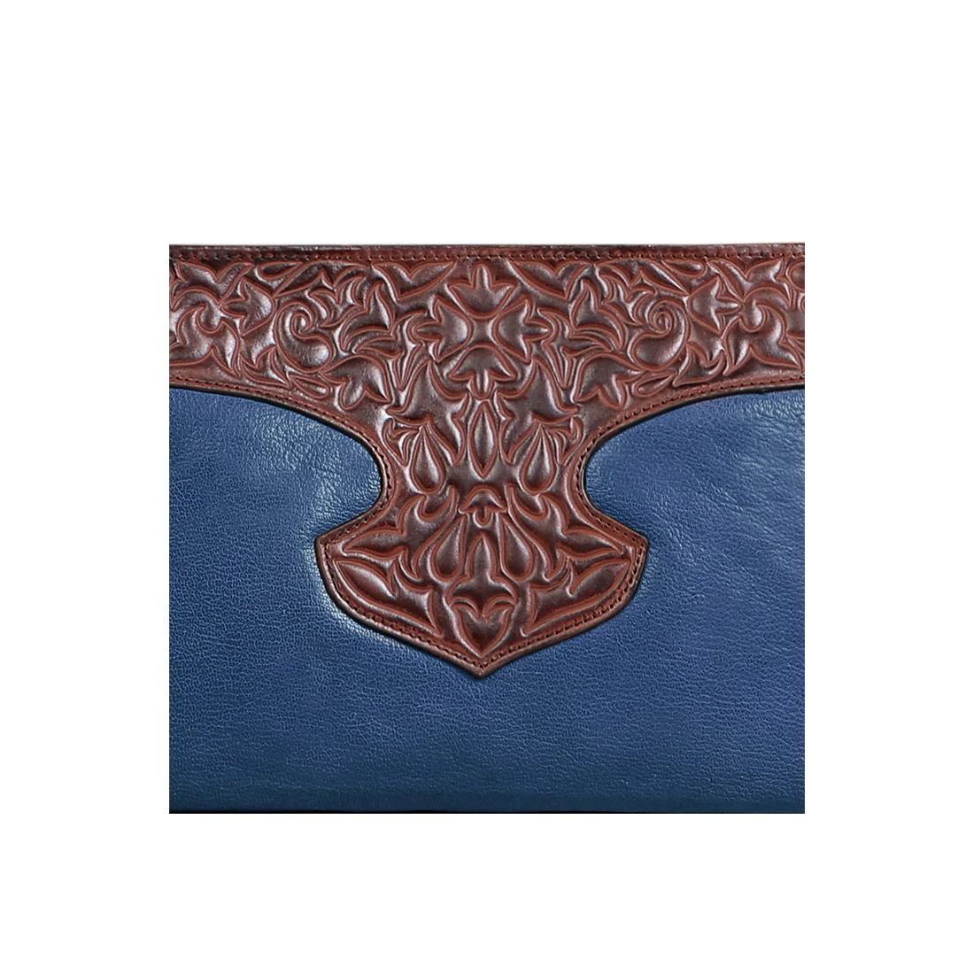 Sally Scull 02 Blue Leather Sling Bag - Image 5