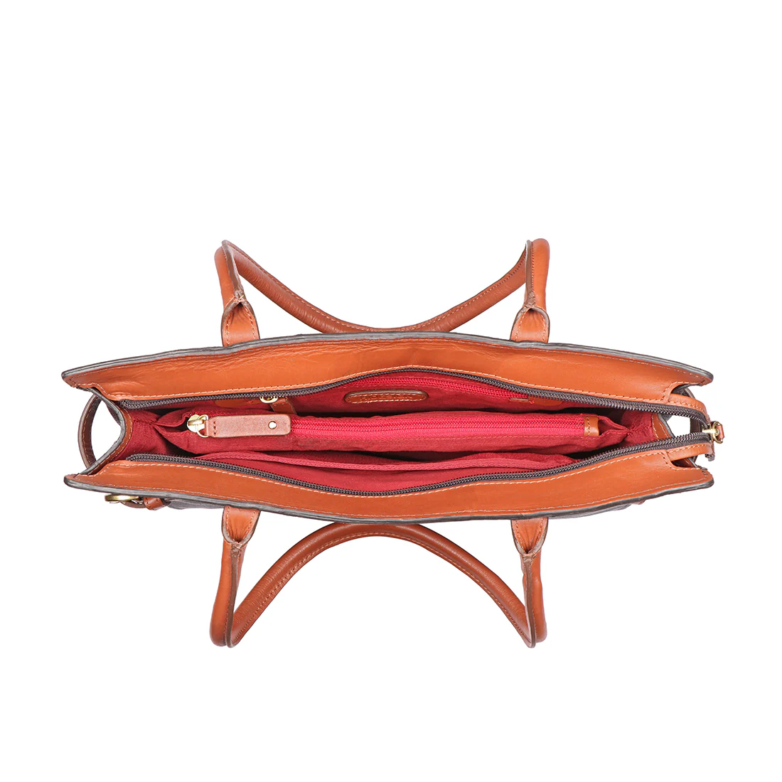 Salta 01 Brown Leather Tote Bag - Image 6