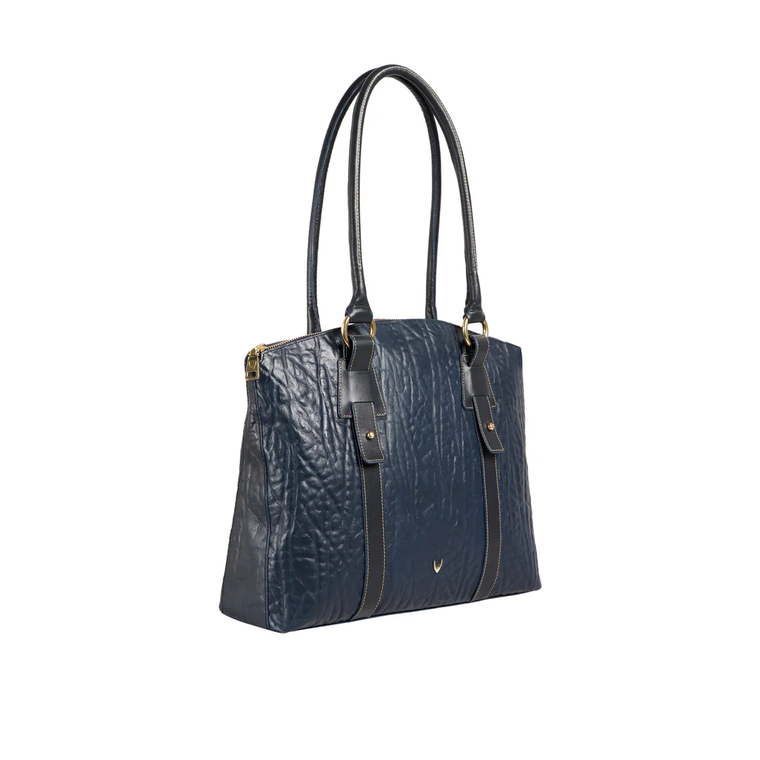Samurai 01 Blue Leather Tote Bag - Image 2