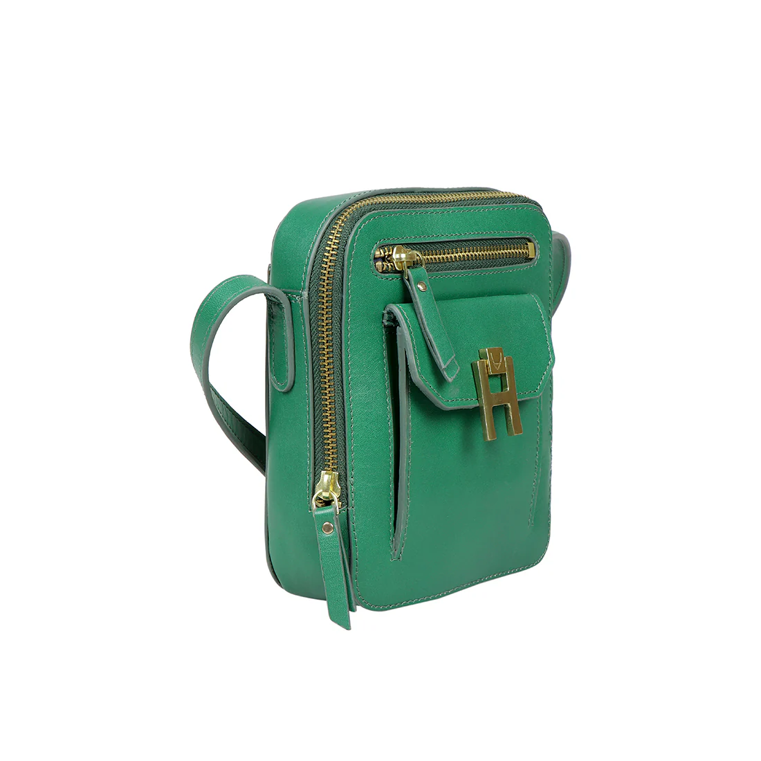 Sangria 02 Green Leather Sling Bag - Image 7