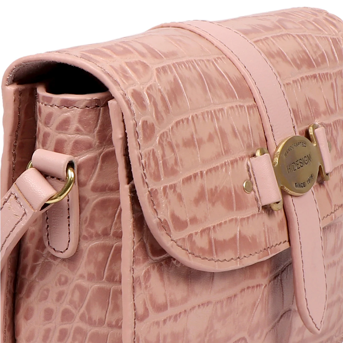 Santiago 03 Pink Leather Sling Bag - Image 5