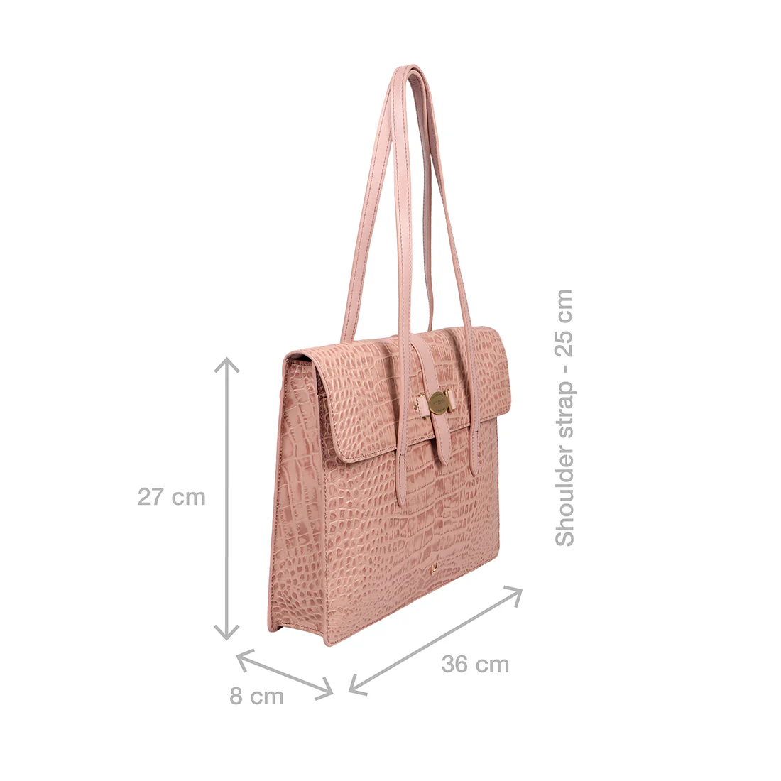 Santiago 06 Pink Leather Shoulder Bag - Image 3