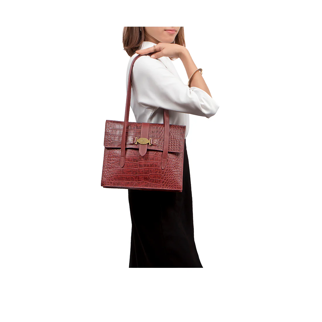 Santiago 08 Marsala Leather Shoulder Bag
