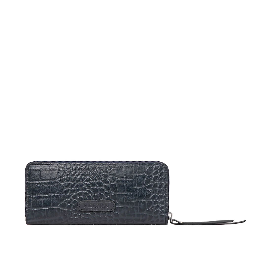 Santiago W1 Blue Leather Zip Around Wallet - Image 4