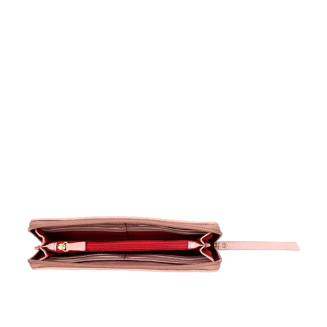 Santiago W1 Pink Leather Zip Around Wallet - Image 6