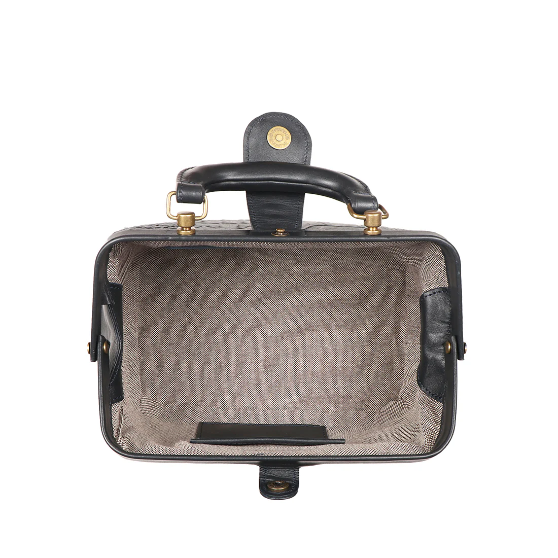 Sasha Blue Leather Satchel - Image 6