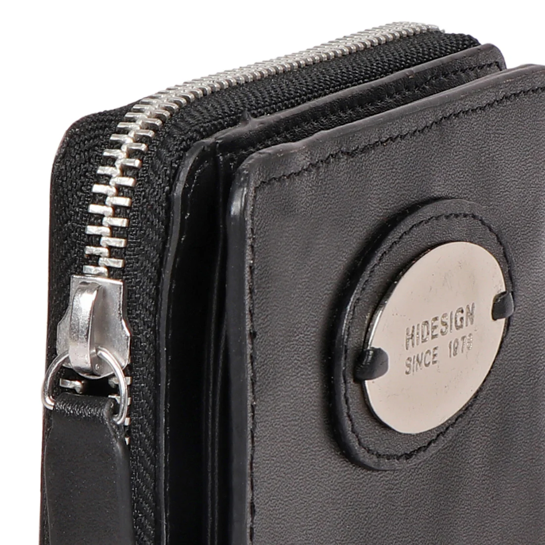 Sauta Fe W2 Black Leather Pocket Wallet - Image 7