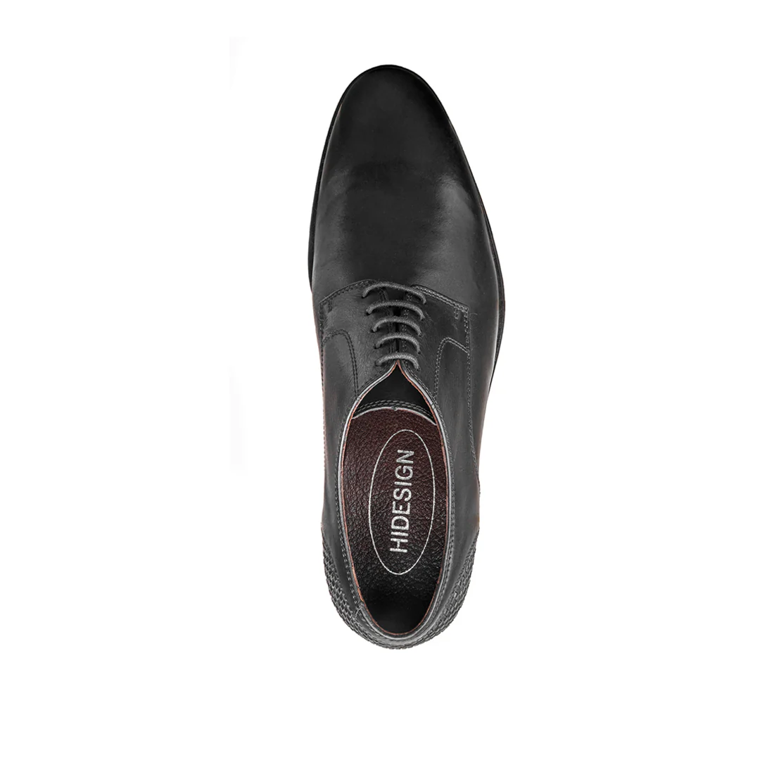 Saville Men's Black Leather Derby Shoes - Image 6