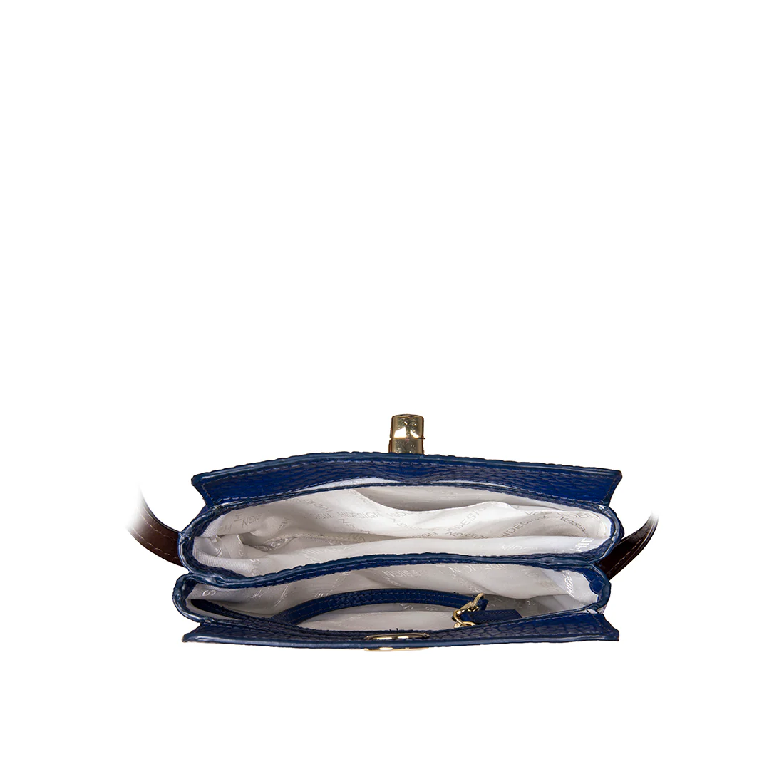 Sb Dione 01 Blue Leather Sling Bag - Image 4