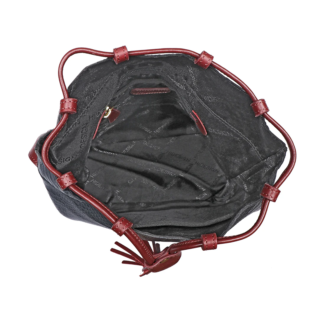 Sb Shea Marsala Leather Draw String Bag - Image 5