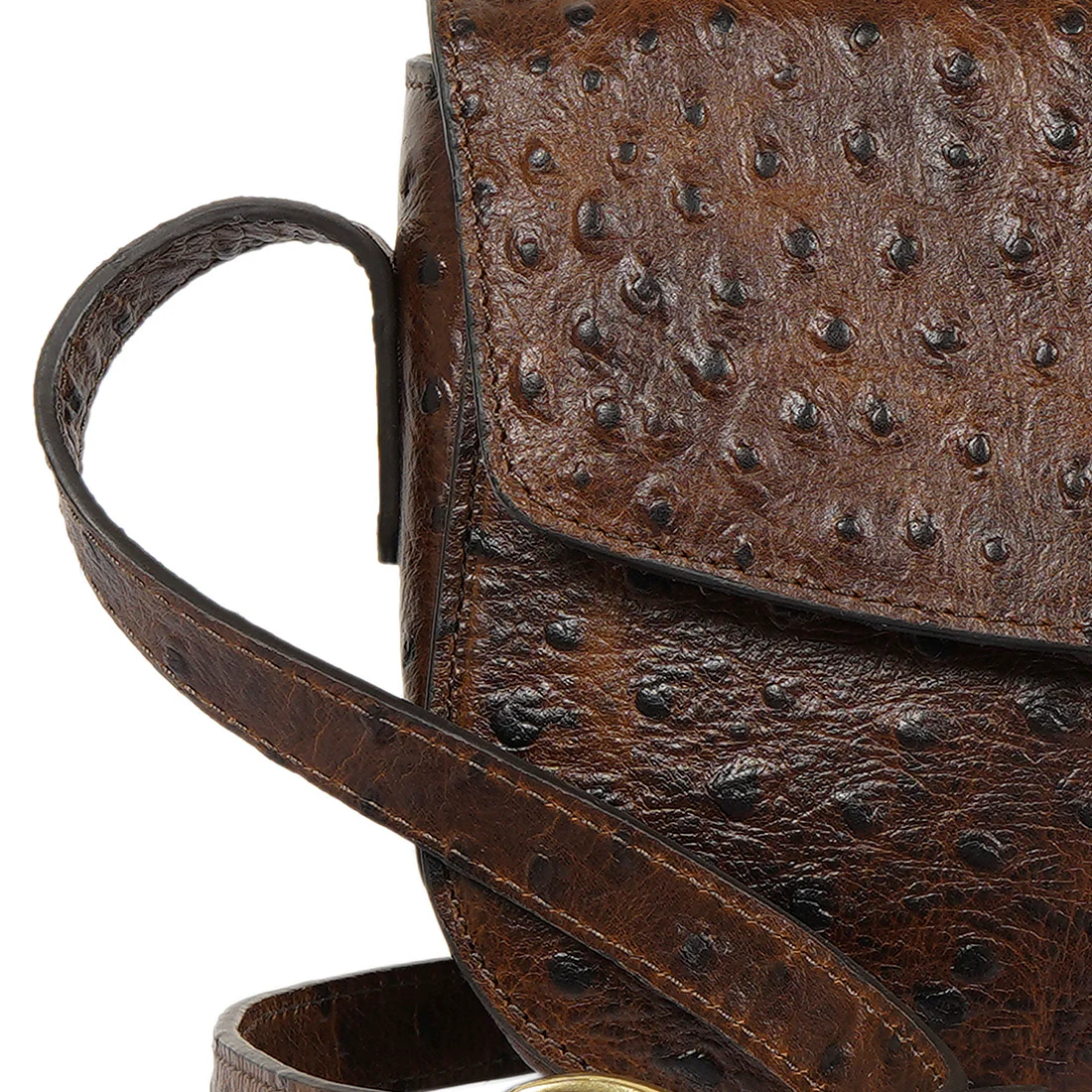 Scala 01 Brown Leather Shoulder Bag - Image 5