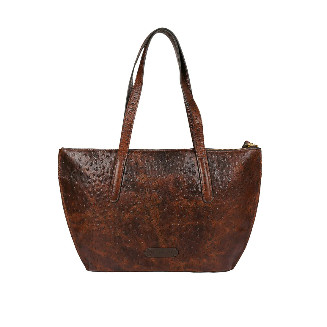 Scala 04 Brown Leather Tote Bag - Image 4