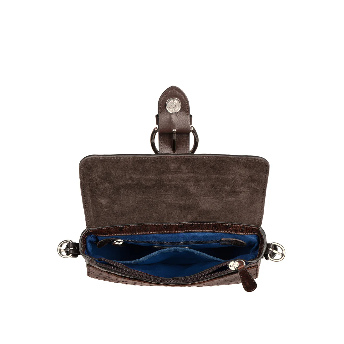 Scala 05 Brown Leather Sling Bag - Image 6