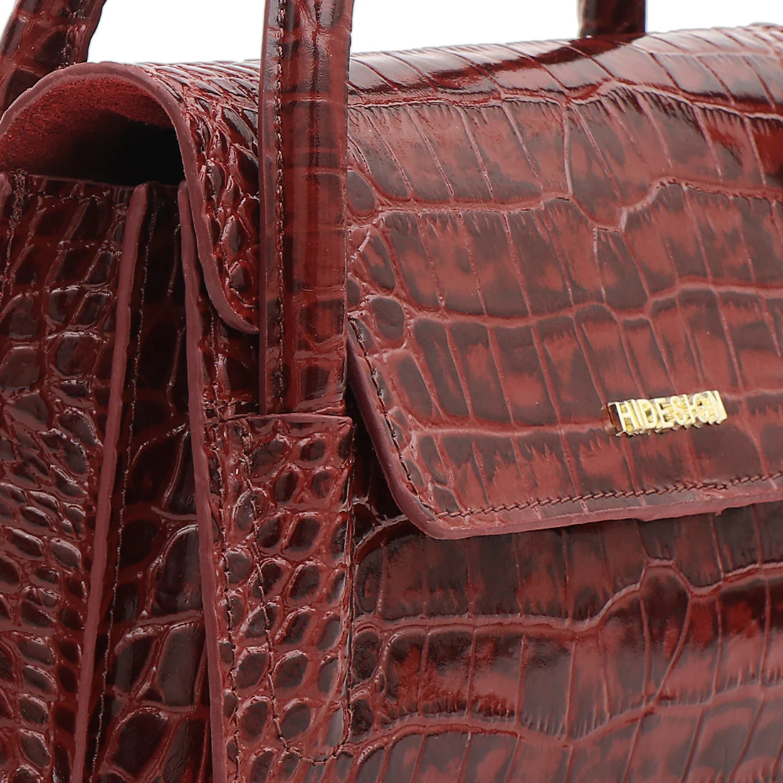 Schiphol-04 Marsala Leather Shoulder Bag - Image 5