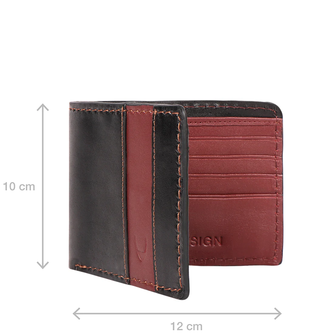 Scooter W3 Black Leather Bi-Fold Wallet - Image 7