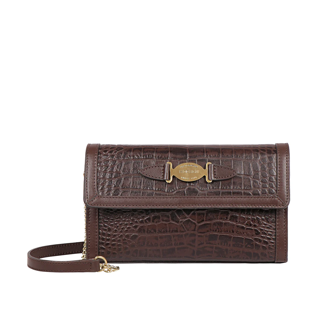 Selena 01 Brown Leather Sling Bag - Image 2