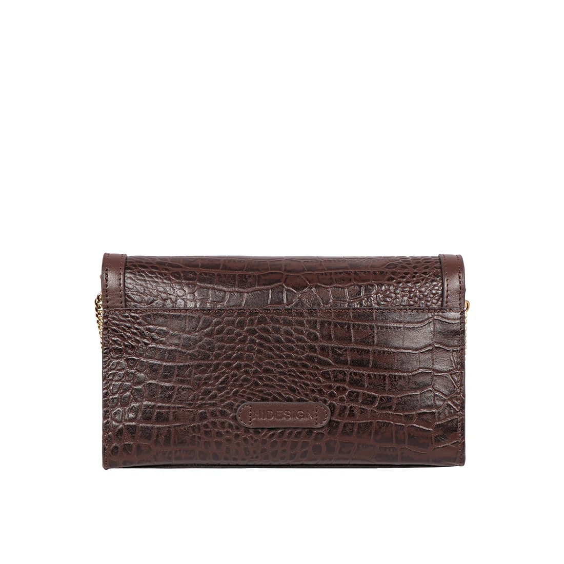 Selena 01 Brown Leather Sling Bag - Image 4