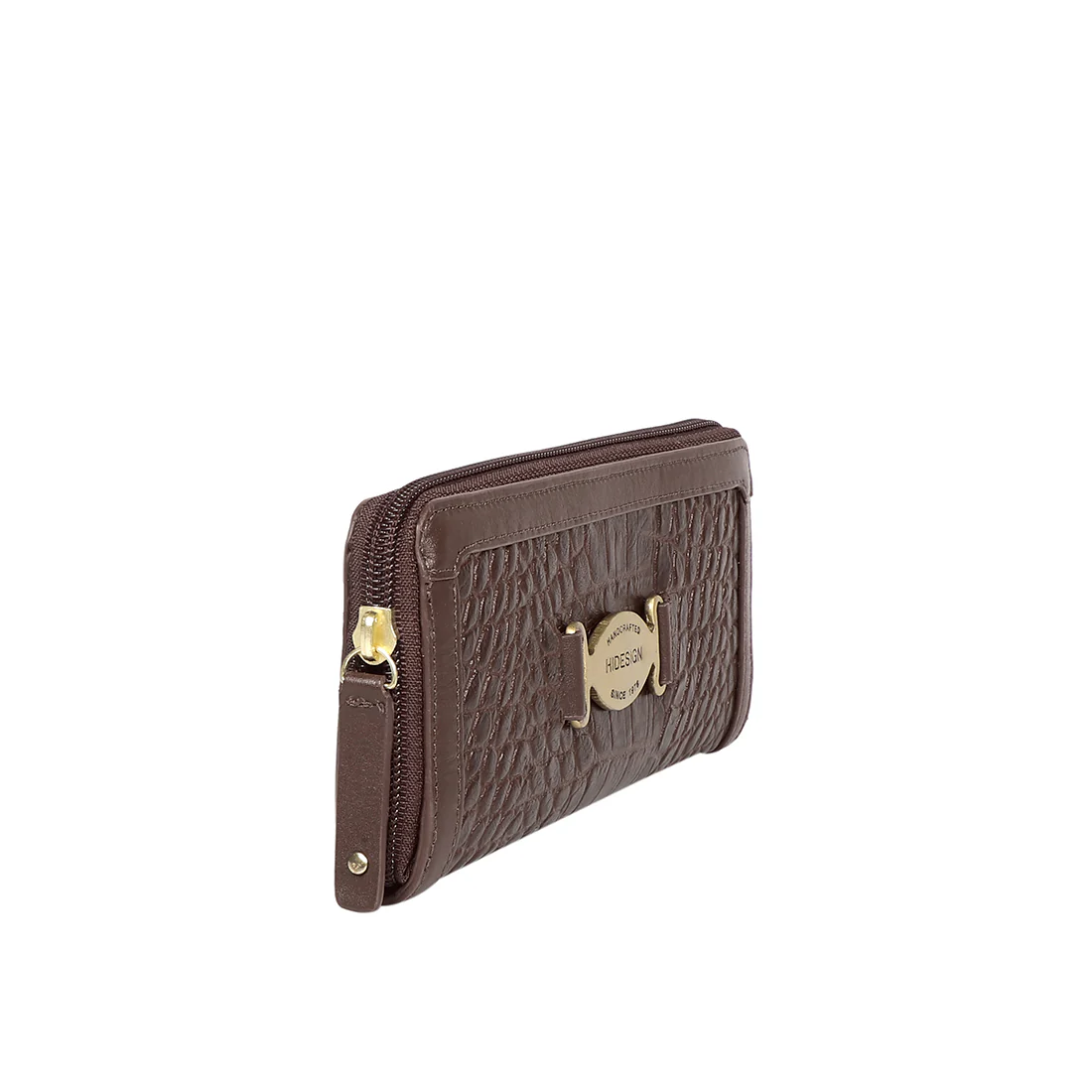 Selena W1 Brown Leather Zip Around Wallet - Image 2