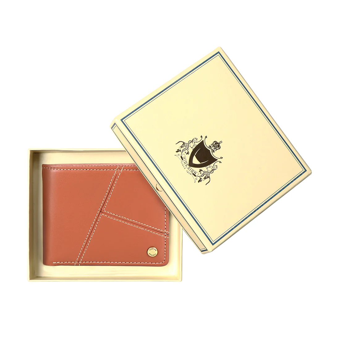 Serrano W2 Tan Leather Bi-Fold Wallet - Image 9