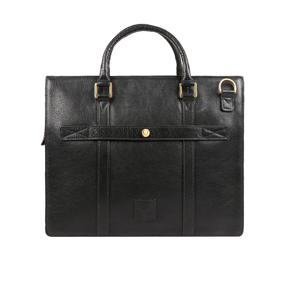 Sherlock 01 Black Leather Briefcase - Image 3