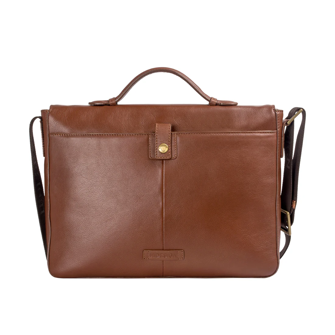 Sigmund 03 Tan Leather Briefcase - Image 4