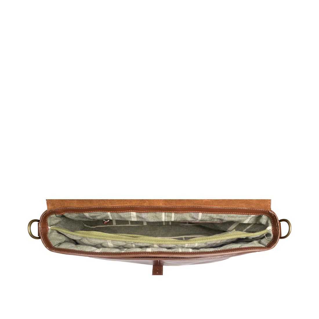 Sigmund 04 Tan Leather Briefcase - Image 4